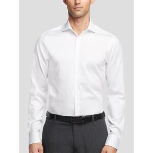 Calvin Klein Slim Fit Non-Iron Dress Shirt Mens XXL Tall 18.5 36/37 White New